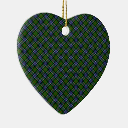 Patterson Clan Tartan Design Print Keramisch Ornament (Rechts)