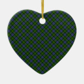Patterson Clan Tartan Design Print Keramisch Ornament (Voorkant)