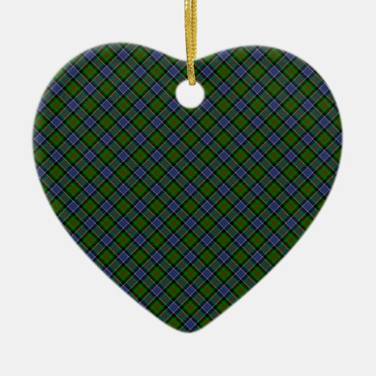 Patterson Clan Tartan Design Print Keramisch Ornament (Voorkant)