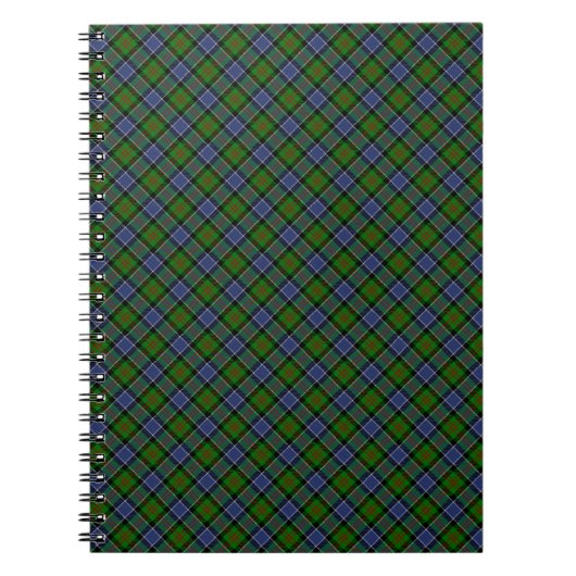 Patterson Clan Tartan Design Print Notitieboek (Voorkant)