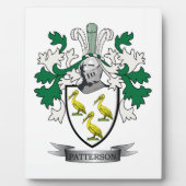 Patterson Family Crest Coat of Arms Fotoplaat (Voorkant)