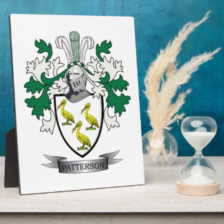 Patterson Family Crest Coat of Arms Fotoplaat