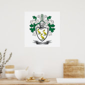 Patterson Family Crest Coat of Arms Poster (Keuken)