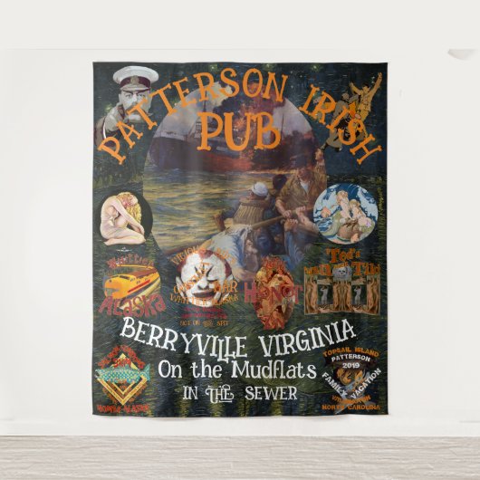 PATTERSON IRISH PUB BERRYVILLE VIRGINIA VA WANDKLEED (Voorkant)