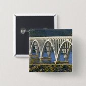 Patterson Memorial Bridge snelweg 101 over Vierkante Button 5,1 Cm (Voorkant /achterkant)