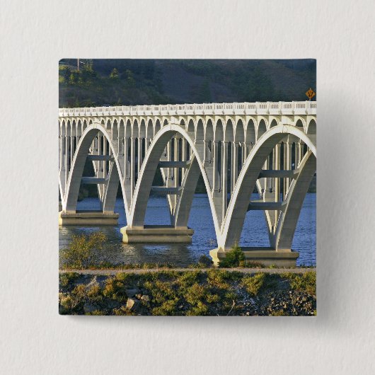 Patterson Memorial Bridge snelweg 101 over Vierkante Button 5,1 Cm (Voorkant)