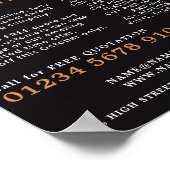 Pattertapijt, tapijtlaag, Fitter Adverteren Poster (Hoek)