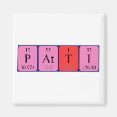 Patti periodieke lijstnaam magnet (Voorkant)