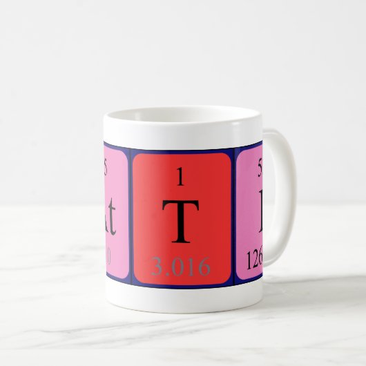 Patti periodieke lijstnaam mok (Voorkant rechts)