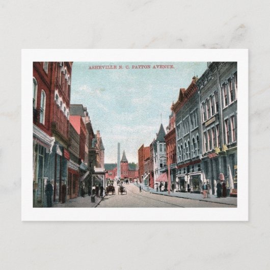 Patton Ave., Asheville, North Carolina  Briefkaart (Voorkant)