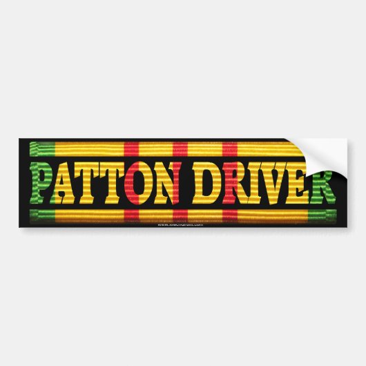 Patton Driver Vietnam Service Bumpersticker (Voorkant)