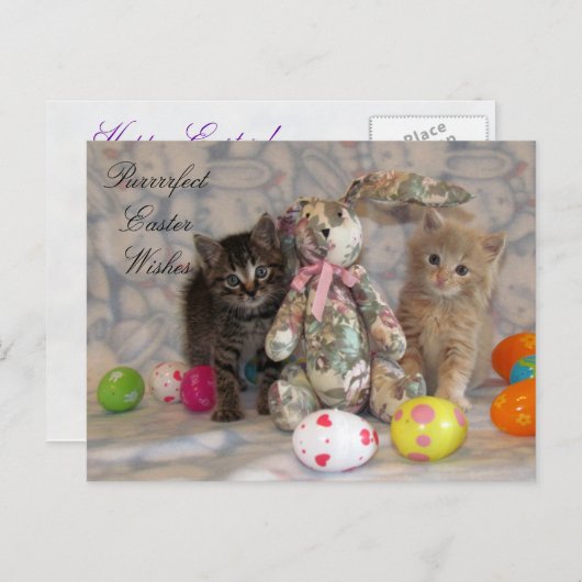 Patton en Buffington-paasBriefkaart Feestdagenkaart (Voorkant / Achterkant)