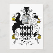 Patton Family Crest Briefkaart (Voorkant)