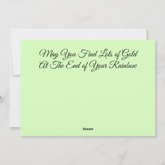 Patton's St. Patrick's Day Cat/Kitten-Flat Kaart (Achterkant)