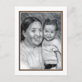 Patty en Baby Briefkaart (Voorkant)