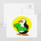 Patty Penguin Briefkaart (Voorkant / Achterkant)