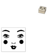 Patty Post Doll Face Rubberstempel (Gestempeld)