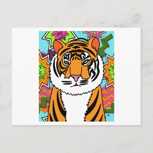 Patty Tiger Wild Animals Briefkaart (Voorkant)