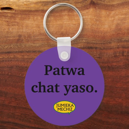 Patwa chat yaso sleutelhanger (Voorkant)
