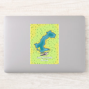 Pátzcuaro Meer Mexico Meer kaart Sticker