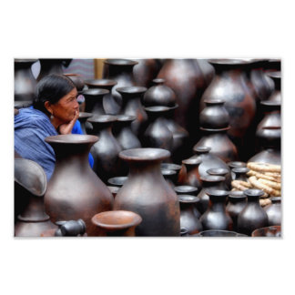 Patzcuaro Mercado - Dia de los Muertos Foto Afdruk