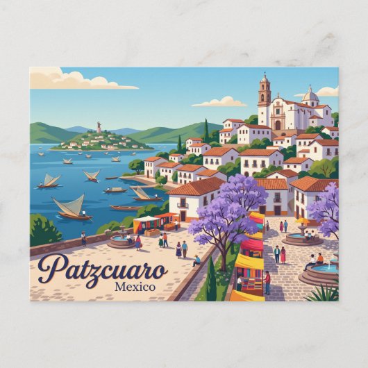 Pátzcuaro Mexico Briefkaart (Voorkant)