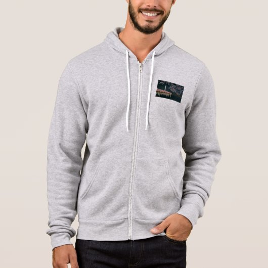 PAU42 Washington bij Night.tif Hoodie (Voorkant)