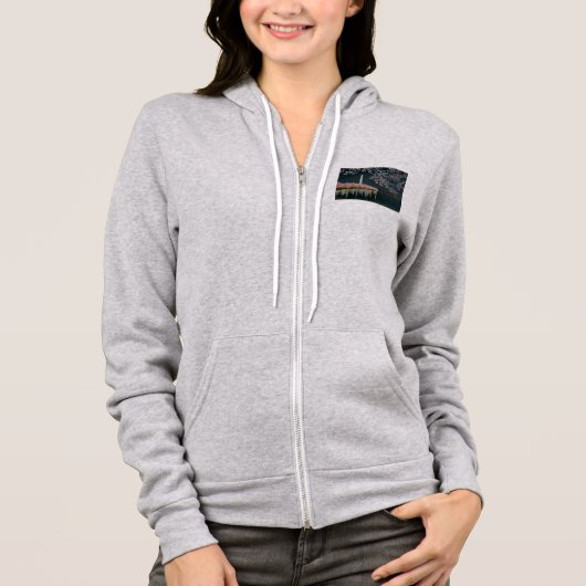 PAU42 Washington bij Night.tif Hoodie (Voorkant)