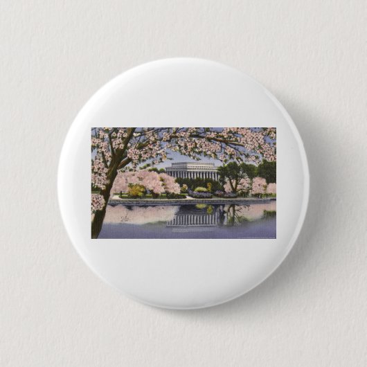 PAU44 Lincoln Memorial.tif Ronde Button 5,7 Cm (Voorkant)