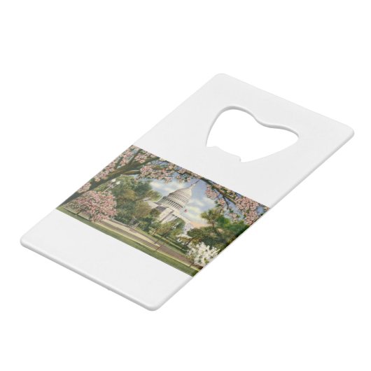 PAU46 US Capitol.tif Creditkaart Flessenopener (Voorkant Gekanteld)