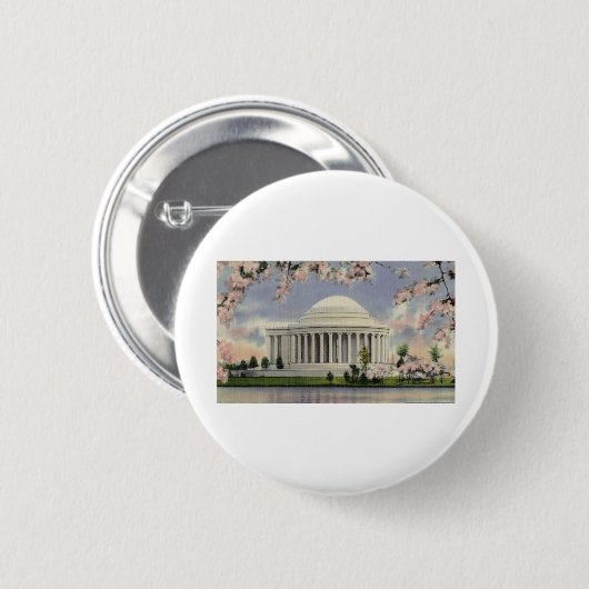 PAU47 Jefferson Memorial 1.tif Ronde Button 5,7 Cm (Voorkant /achterkant)