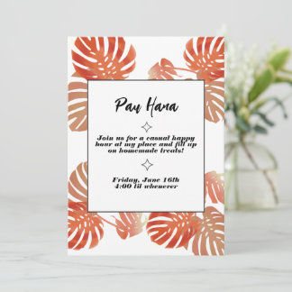 Pau Hana Invites Kaart