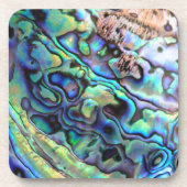 Paua abalone shell detail bier onderzetter (Voorkant)