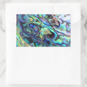 Paua abalone shell detail rechthoekige sticker (Tas)