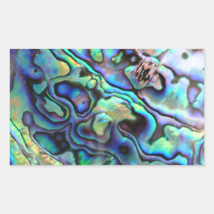 Paua abalone shell detail rechthoekige sticker