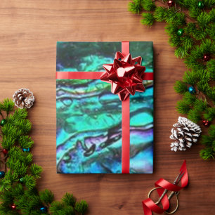 Paua Abalone Shell Wrapping Paper Cadeaupapier