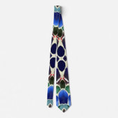 Paua Aqua Forest Stropdas (Achterkant)