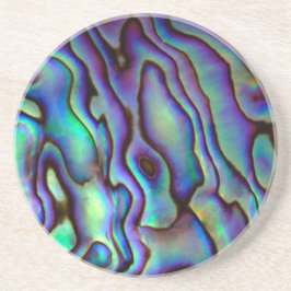 Paua Schelp Look Coaster Zandsteen Onderzetter