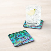 Paua Shell Abalone Cork Onderzetters set of 6 (Rechterzijde)