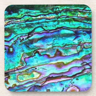 Paua Shell Abalone Cork Onderzetters set of 6