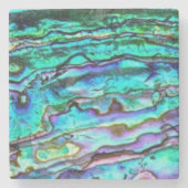 Paua Shell Abalone Marble Onderzetter (Voorkant)
