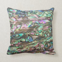 Paua Shell Abalone Natural Cushion Pillow