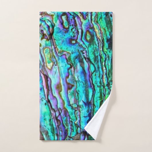 Paua Shell Abalone-washanddoekset Bad Handdoek (Handdoek)