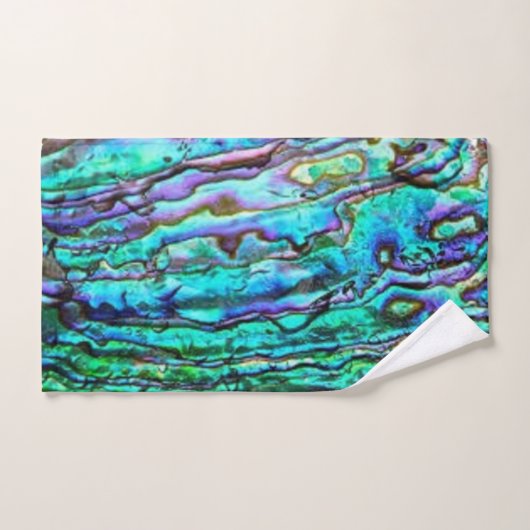 Paua Shell Abalone-washanddoekset Bad Handdoek (Handdoek)