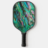 Paua Shell Look Pickleball-paddles met monogram Pickleball Paddle (Achterkant)