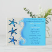 Paua Shell Starfish Post Wedding Reception 2 Kaart (Staand voorkant)