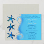 Paua Shell Starfish Post Wedding Reception 2 Kaart (Voorkant / Achterkant)