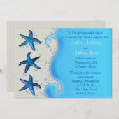 Paua Shell Zeester Sterren Huwelijksfeest Ontvangs Kaart (Voorkant / Achterkant)