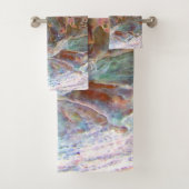 Paua Zwart Abalone mooi Nieuw Zeeland Shell Bad Handdoek (Insitu)