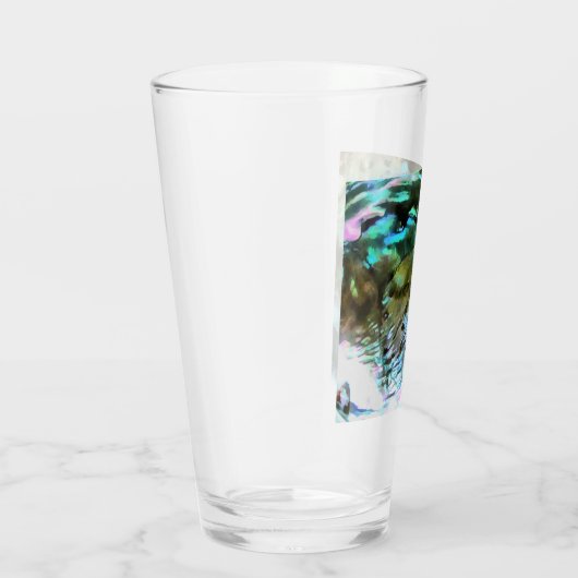 Paua Zwart Abalone Shell regenboog kleuren Glas (Rechts)